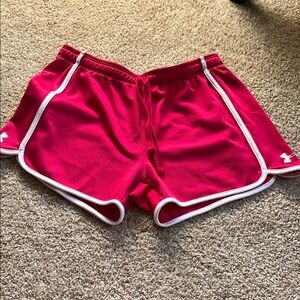 Under Armour Women's Bright Pink Athletic Shorts